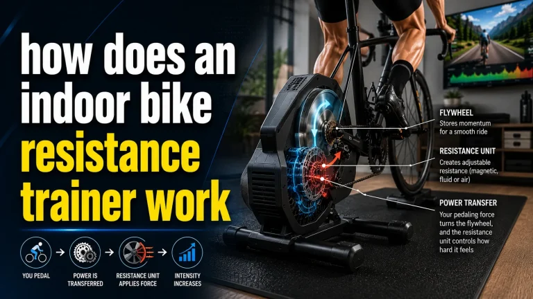 how does an indoor bike resistance trainer work
