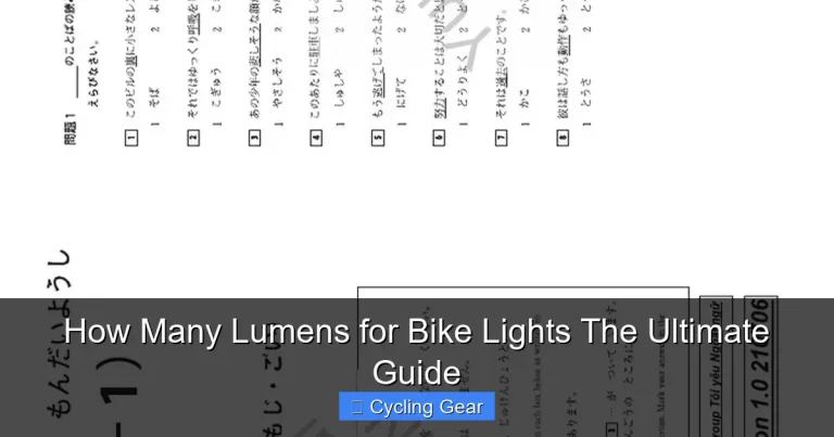 How Many Lumens for Bike Lights The Ultimate Guide