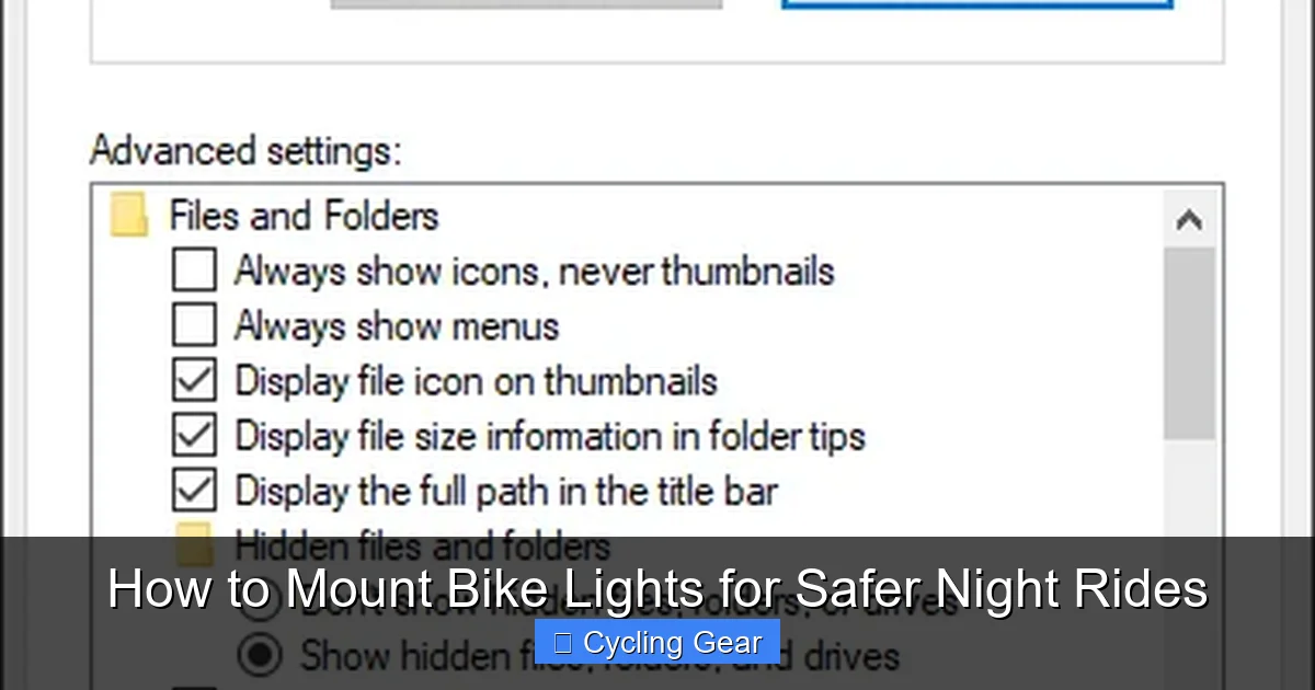 How to Mount Bike Lights for Safer Night Rides