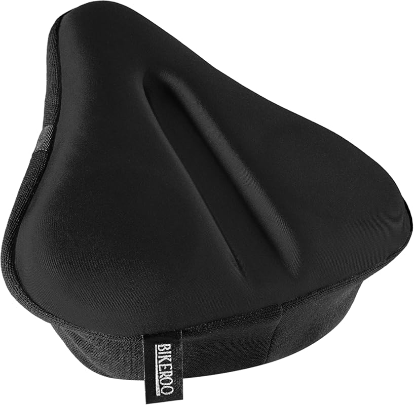 Bikeroo Comfort Gel Bike Seat Cushion, Universal Padded Cover for Exer