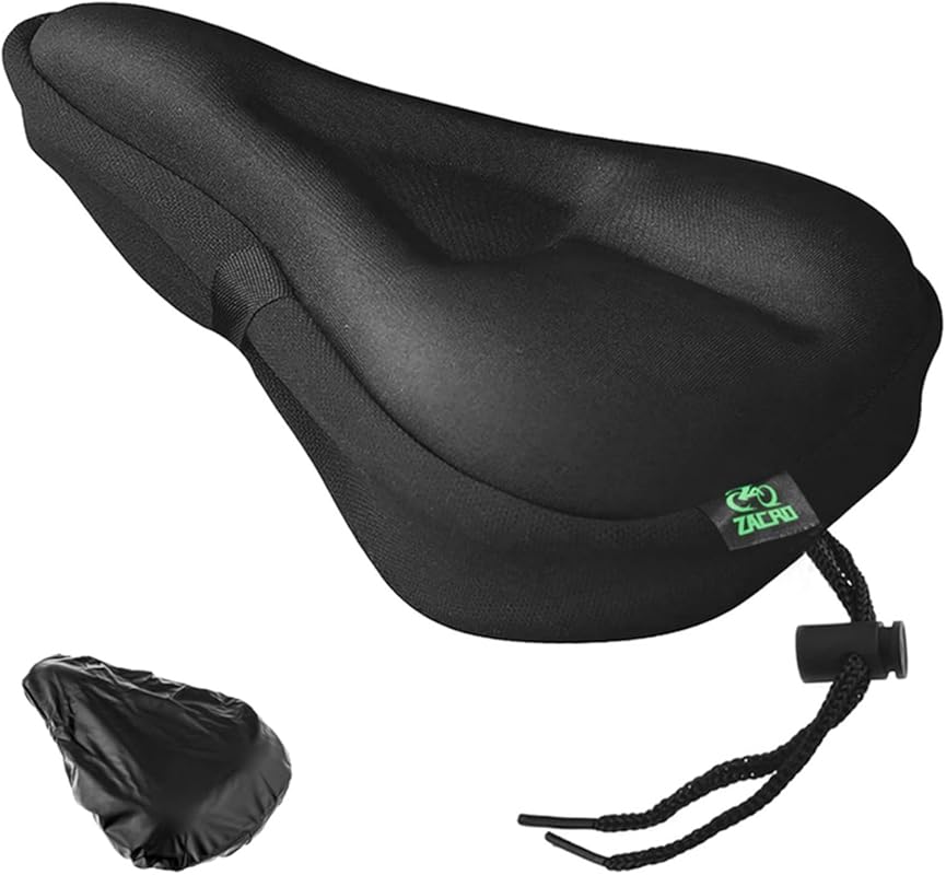 Zacro Gel Padded Bike Seat Cover, Extra Soft Comfort for Men and Women