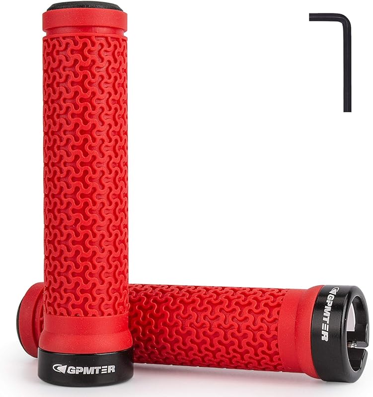 GPMTER Lock-On Bike Handlebar Grips, Soft Non-Slip Ergonomic Rubber fo