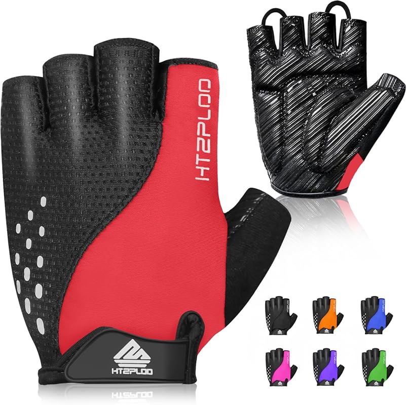 Anti-Slip Shock-Absorbing Half-Finger Cycling Gloves for Men and Women