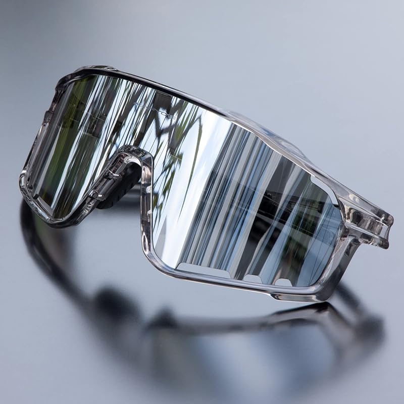 KAPVOE K76 Polarized Cycling Glasses with TR90 Frame for MTB, Running,
