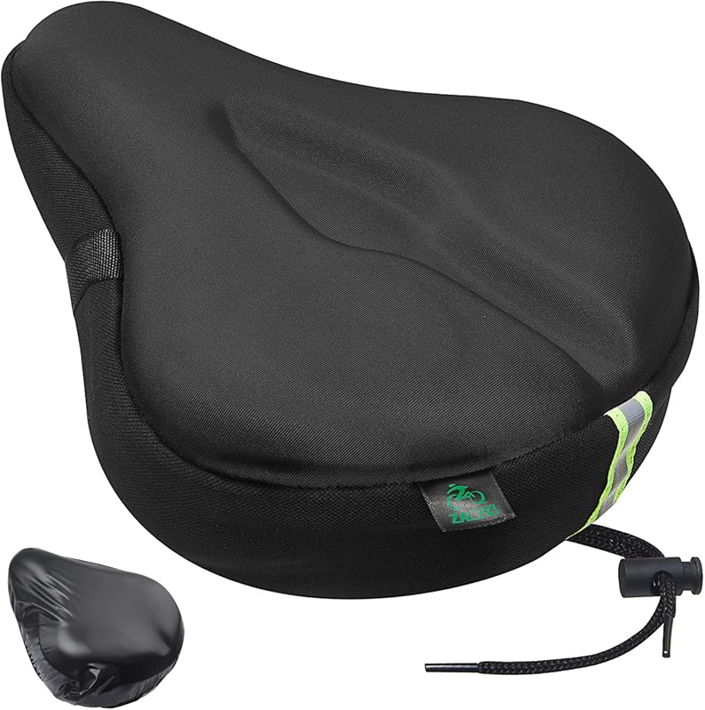 Zacro Gel Padded Bike Seat Cushion, Extra Soft Comfort Cover for Pelot