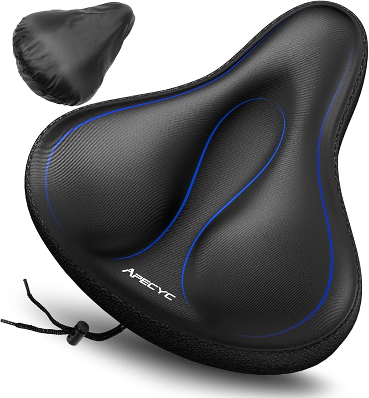 APECYC Gel Padded Bike Seat Cushion, Extra Soft Saddle Cover for Pelot