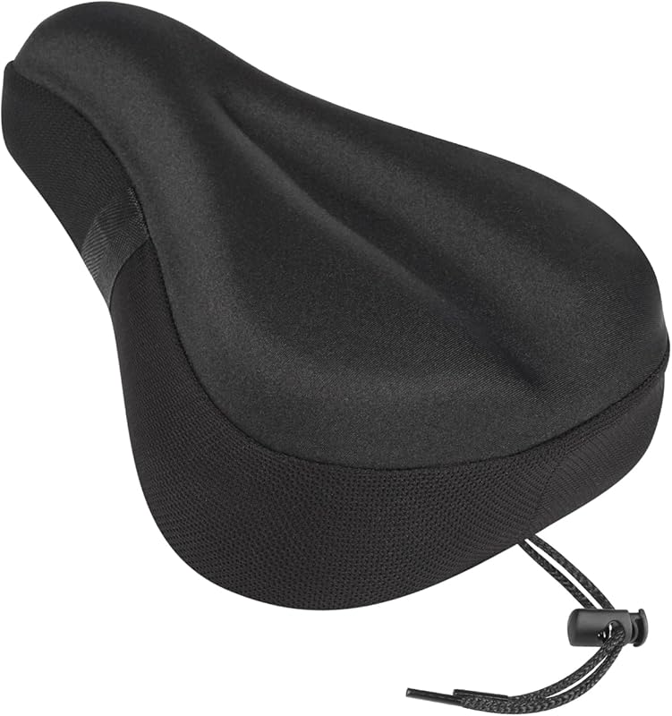 Comfortable Gel Bike Seat Cushion Cover, Universal Padded Saddle for I