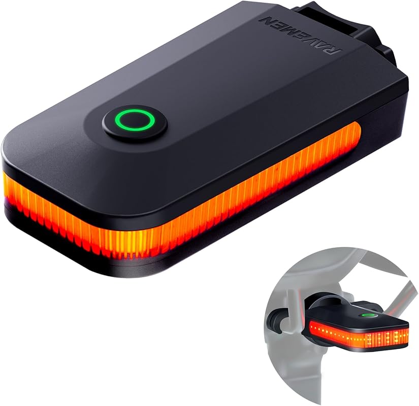 RAVEMEN CL01 Bike Tail Light, 300° Wide-Angle, Brake Sensing, Auto On/