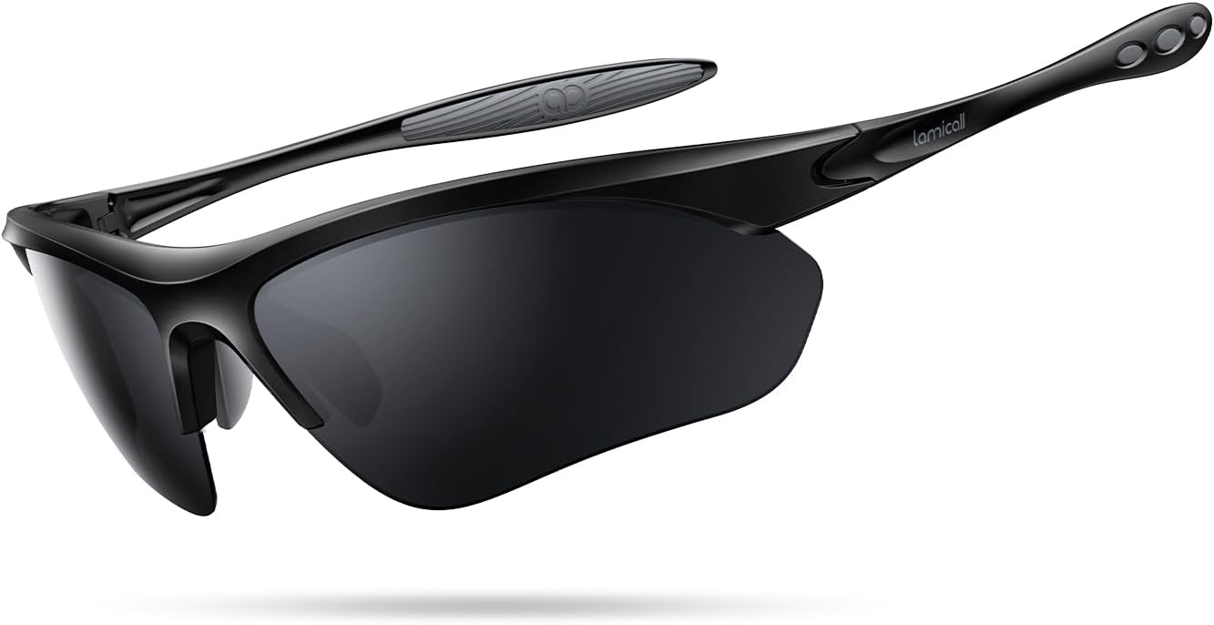 Lamicall 22g Polarized Sports Sunglasses with UV400 Protection for Run
