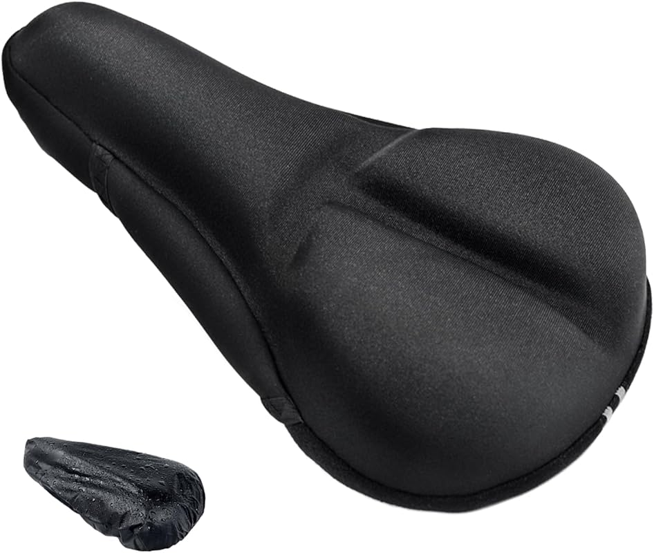 HUIOK Gel Bike Seat Cushion Cover, Memory Foam Comfort for Men and Wom