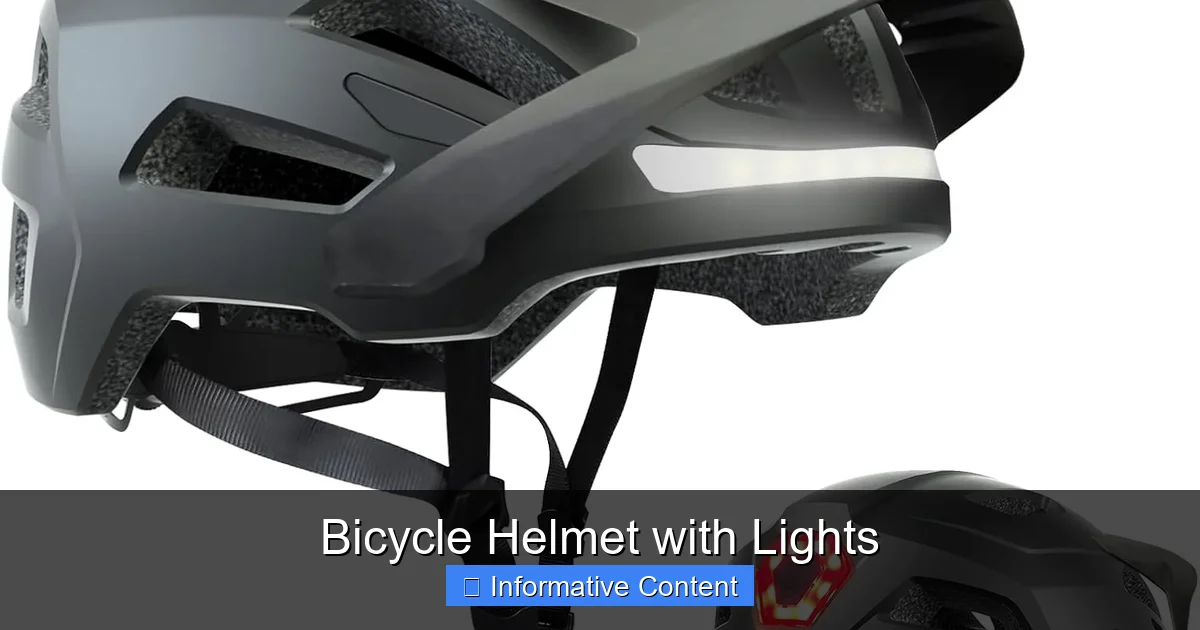 Bicycle Helmet with Lights