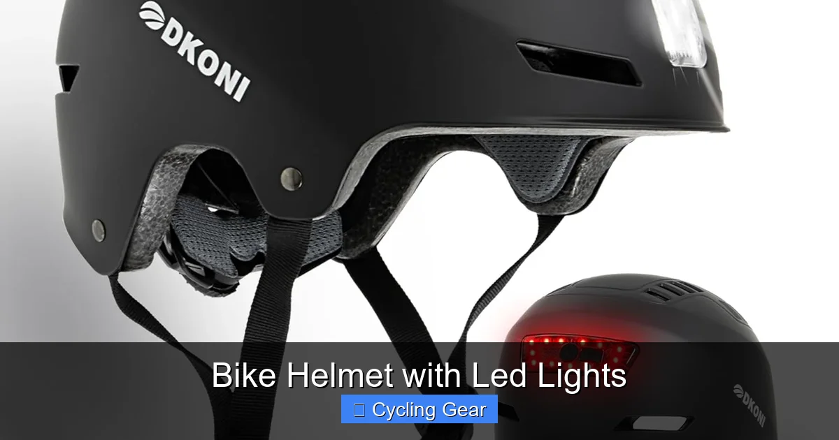 Bike Helmet with Led Lights