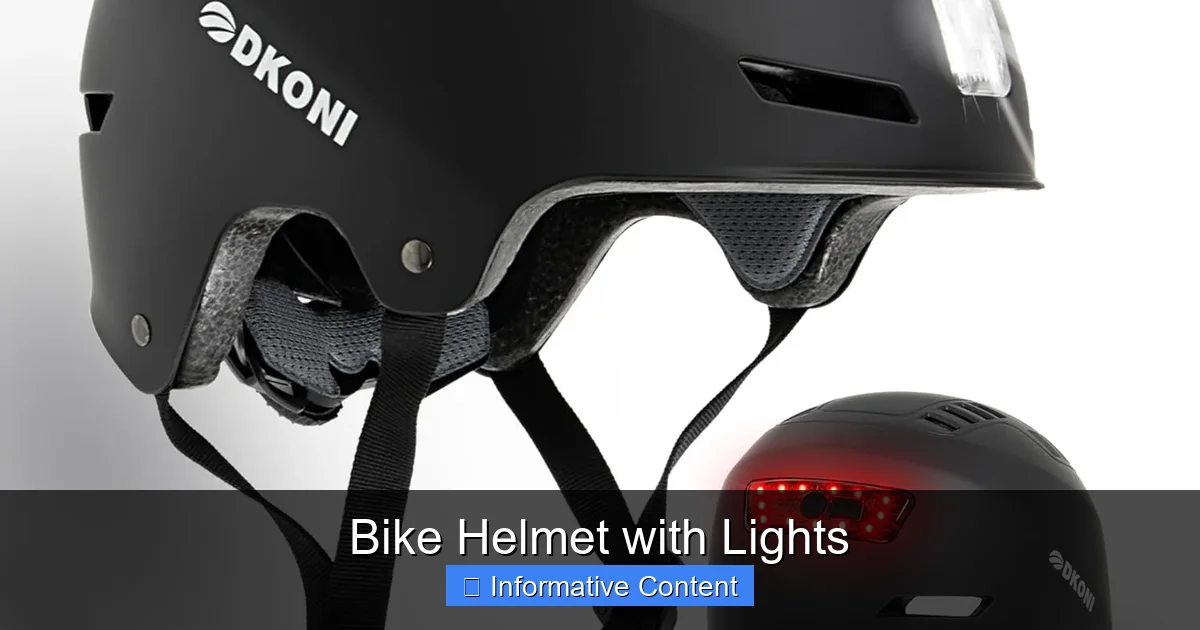 Bike Helmet with Lights