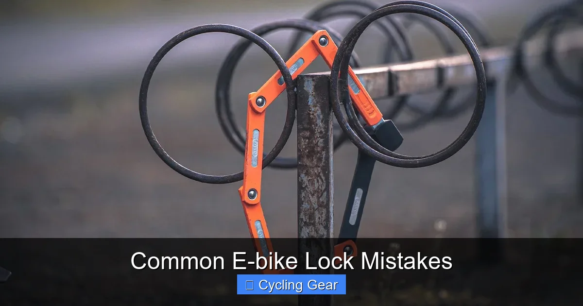Common E-bike Lock Mistakes