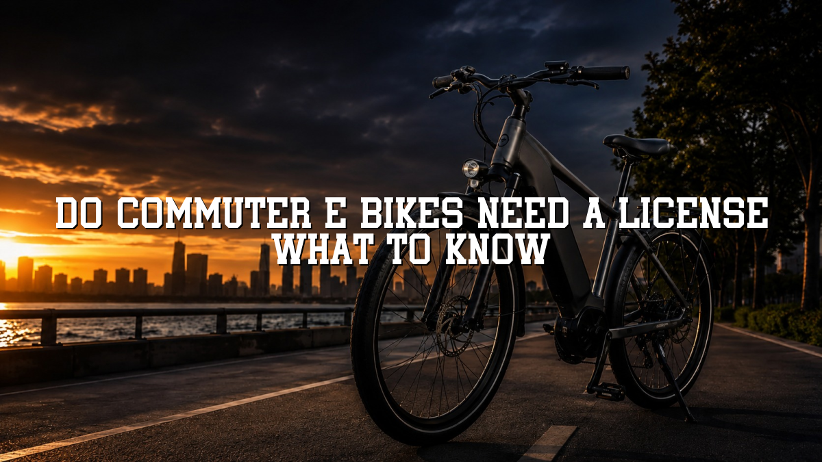 Do Commuter E Bikes Need a License What to Know
