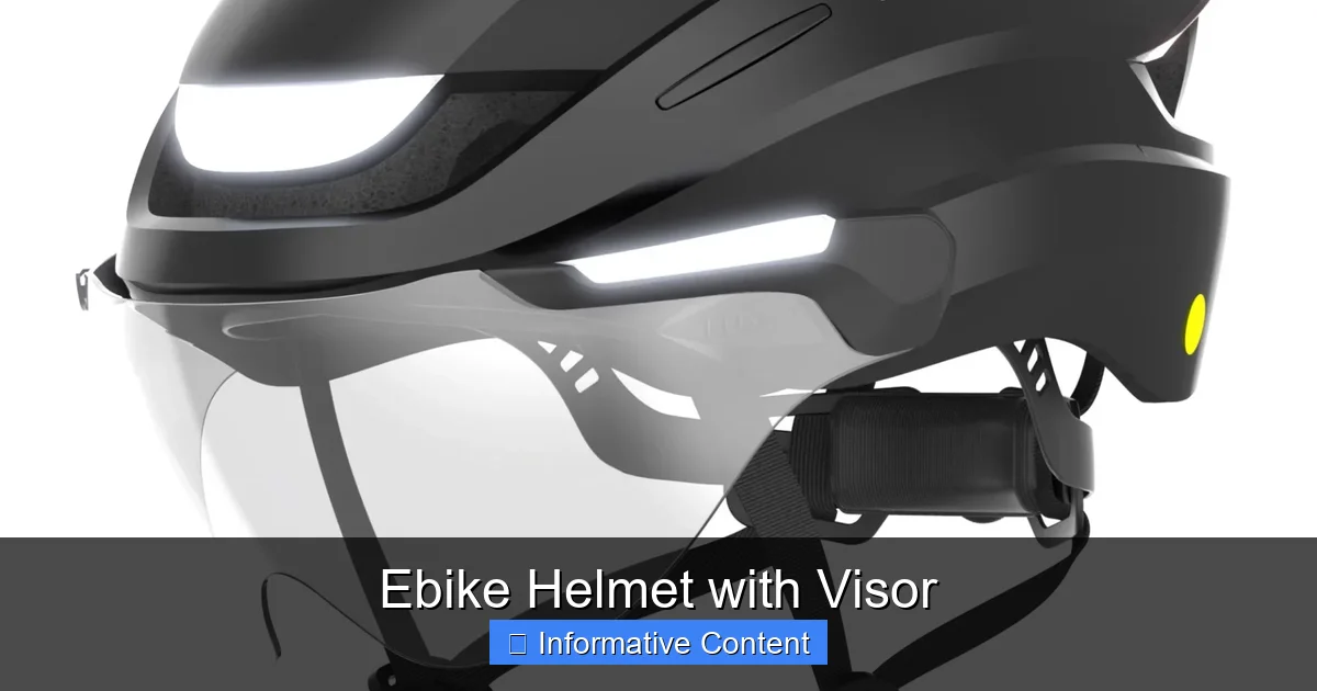 Ebike Helmet with Visor