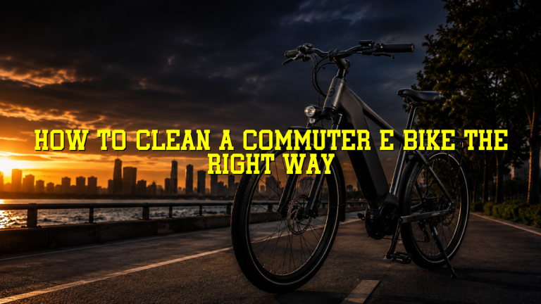 How to Clean a Commuter E Bike the Right Way