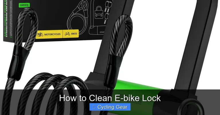How to Clean E-bike Lock