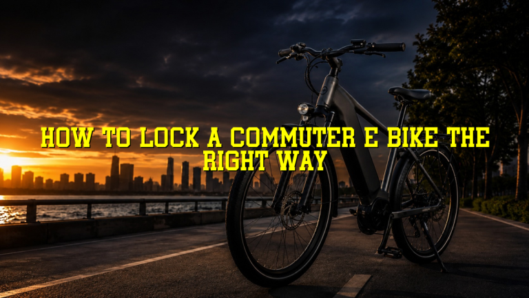 How to Lock a Commuter E Bike the Right Way
