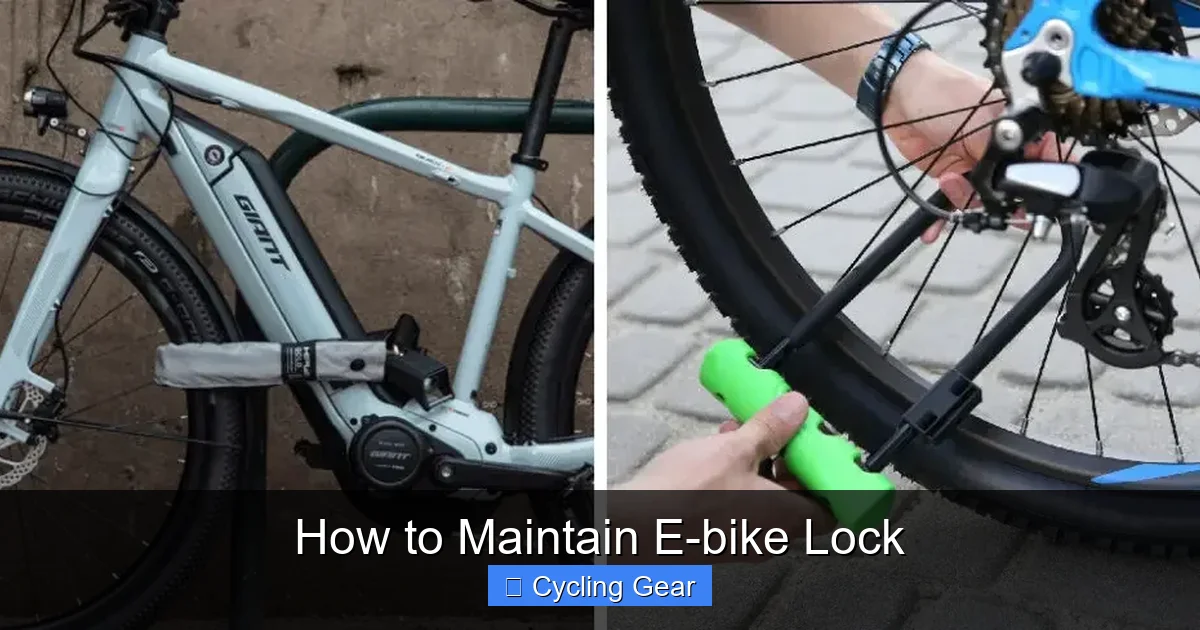 How to Maintain E-bike Lock
