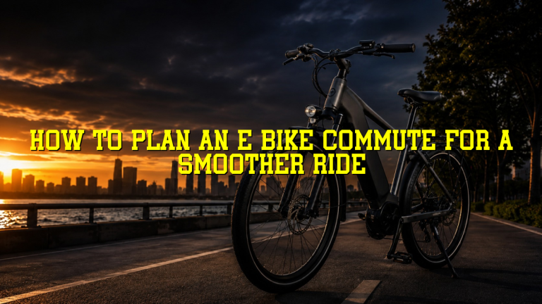 How to Plan an E Bike Commute for a Smoother Ride