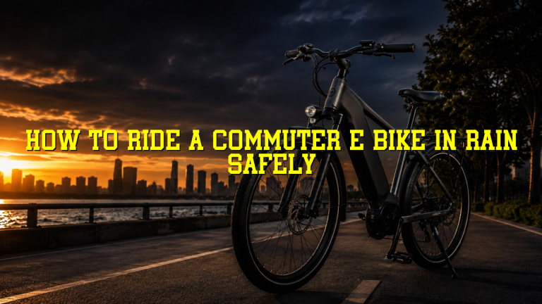 How to Ride a Commuter E Bike in Rain Safely