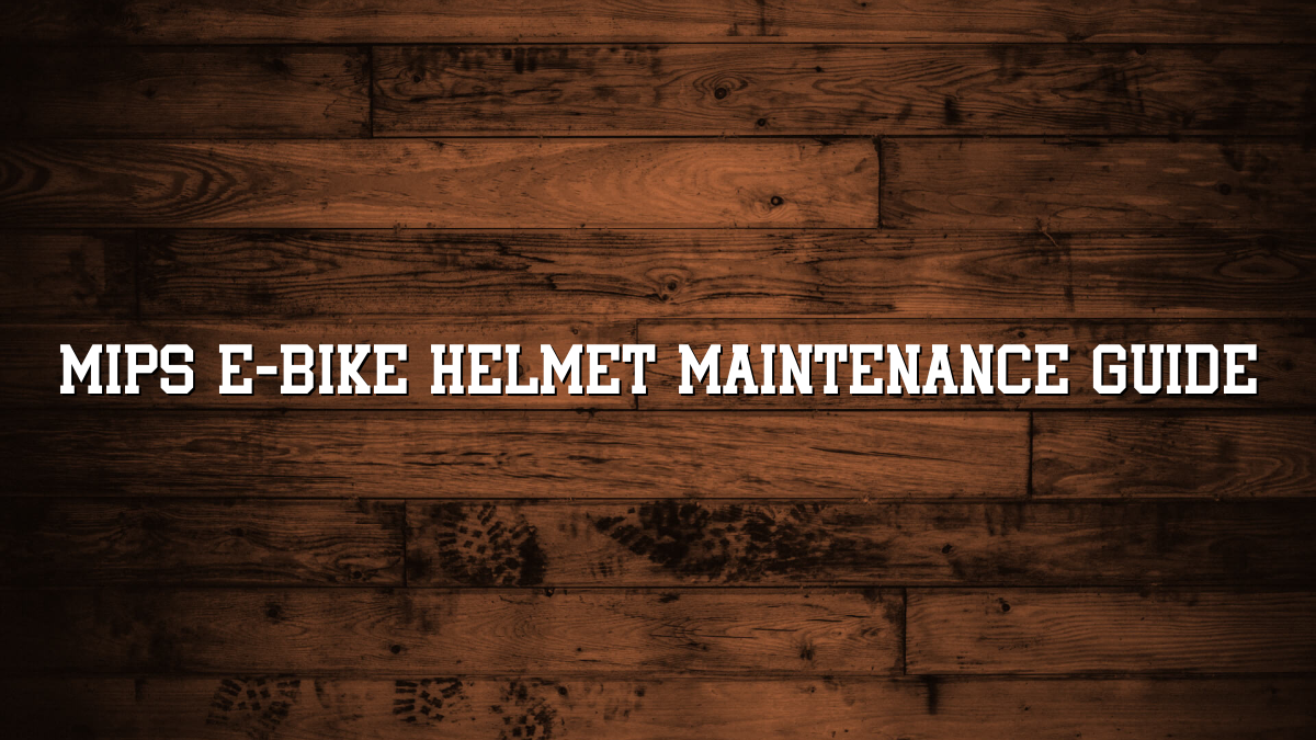 Mips E-bike Helmet Maintenance Guide