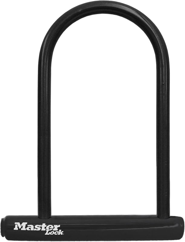 Master Lock 8320D Black Bike U-Lock with Key for Bicycles and Equipmen