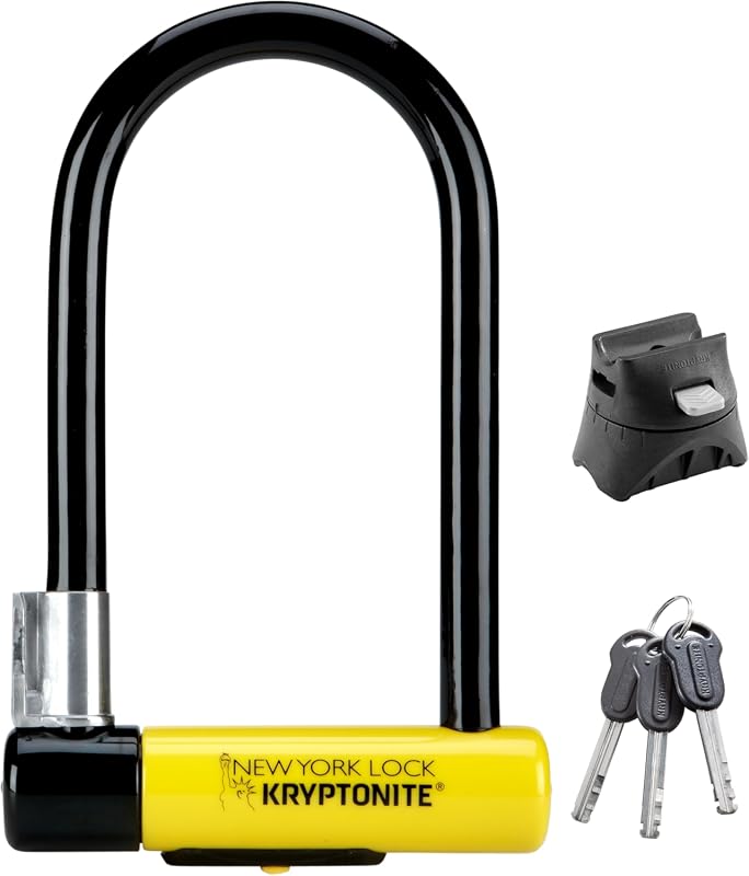 Kryptonite New York Standard U-Lock with 16mm Shackle and Mounting Bra