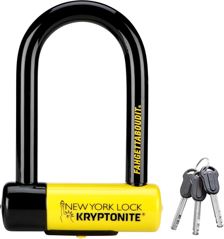 Kryptonite New York Fahgettaboutit Mini Bike U-Lock with 18mm Shackle