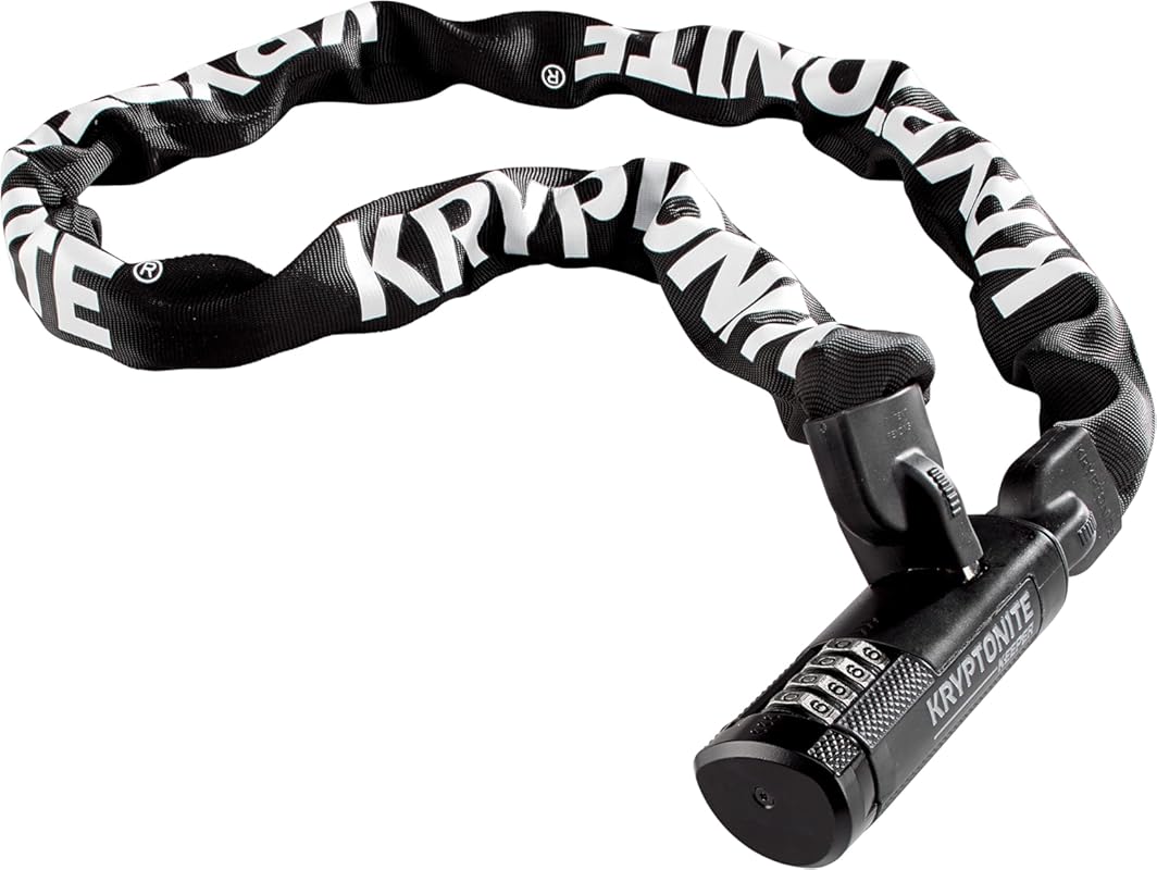 Kryptonite Keeper 712 Combo Bike Chain Lock, 4-Foot, Resettable Combin