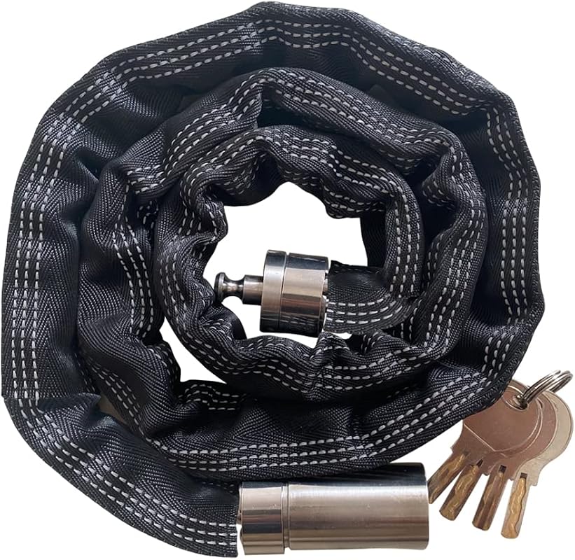 FIGODE Stainless Steel Chain Lock, 110cm Rustproof Marine-Grade Anti-T
