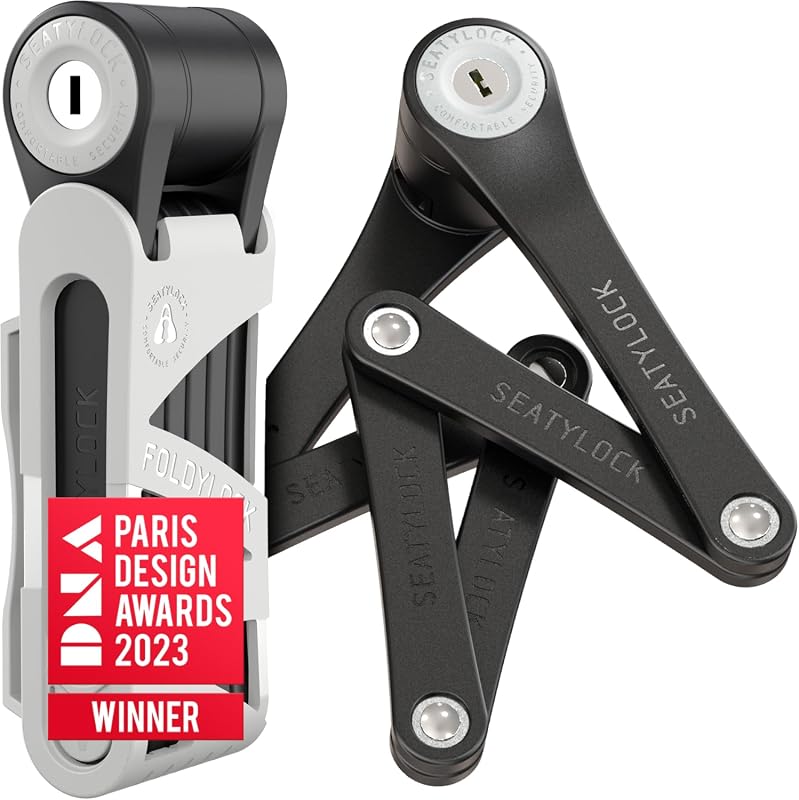 Seatylock FoldyLock Mini Folding Bike Lock, Lightweight High-Security