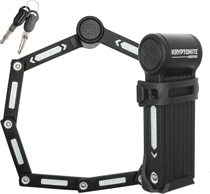 Kryptonite Keeper Mini Folding Bike Lock, Compact Lightweight High-Sec