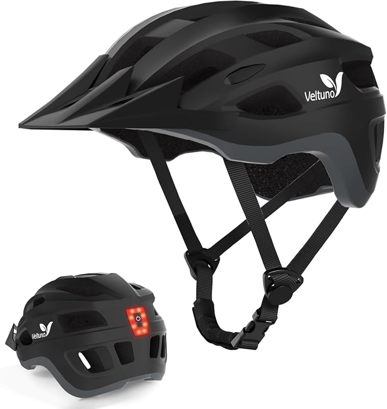 Adult Bike Helmet with USB Rechargeable LED Rear Light and Removable S