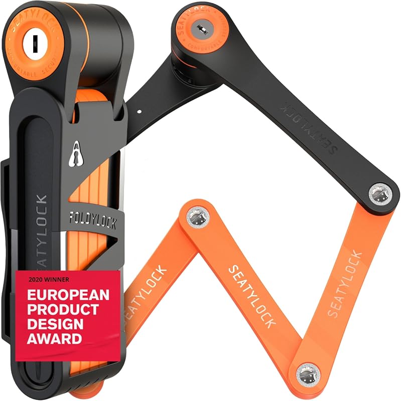 Seatylock FoldyLock Compact Folding Bike Lock, Lightweight High-Securi