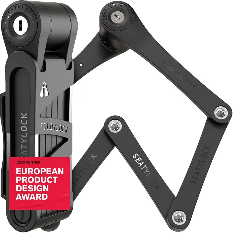 Seatylock FoldyLock Compact Folding Bike Lock, Lightweight High-Securi