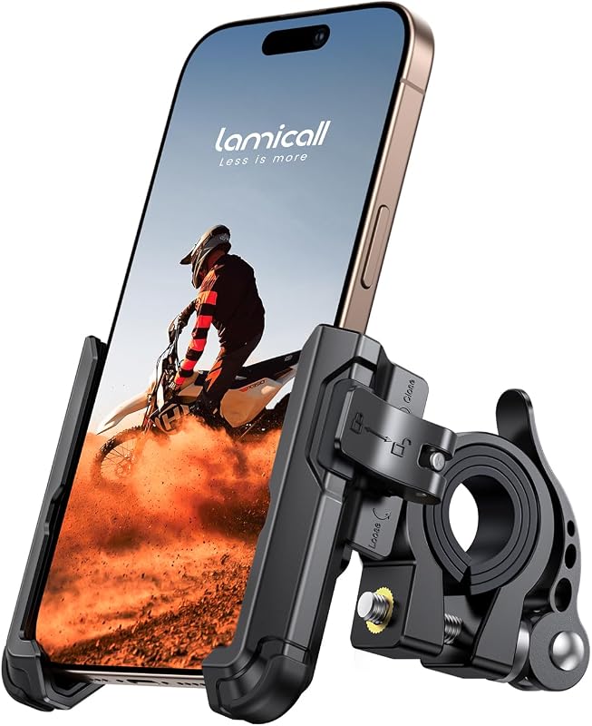 Lamicall Motorcycle Bike Phone Mount no-block camera