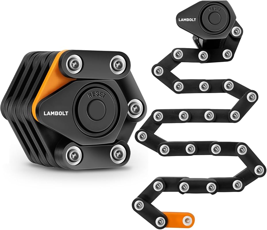 Lambolt Electric Scooter Lock, Heavy-Duty Folding Combination Anti-The