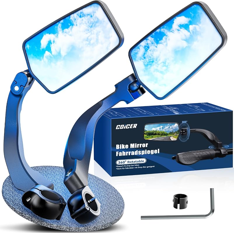 Handlebar mount e-bike mirror pair