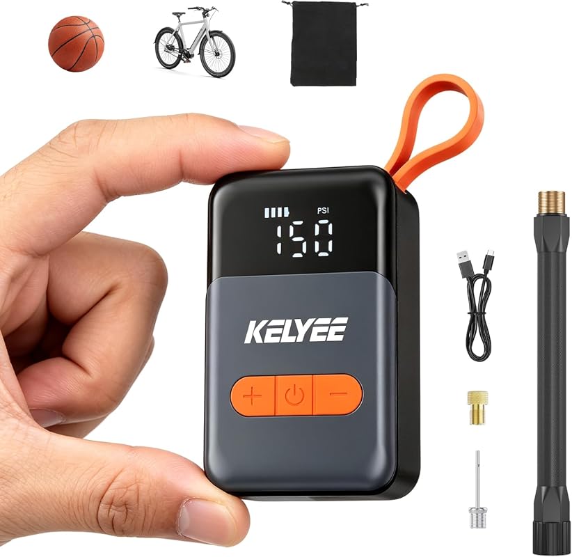 F05 Mini Electric Bike Pump portable tire inflator