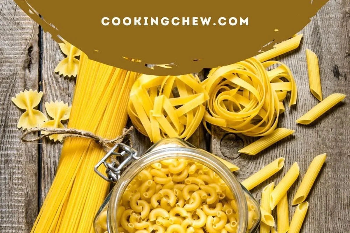 Dry pasta in a pantry bowl with signs of freshness and storage inspection