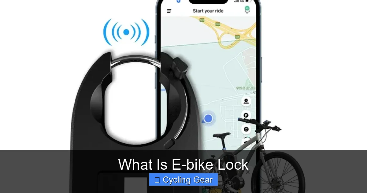What Is E-bike Lock