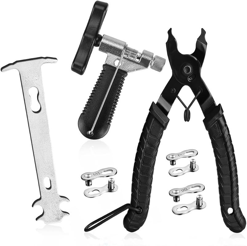 Bike Chain Repair Tool Kit with Breaker, Master Link Pliers and Wear Checker
