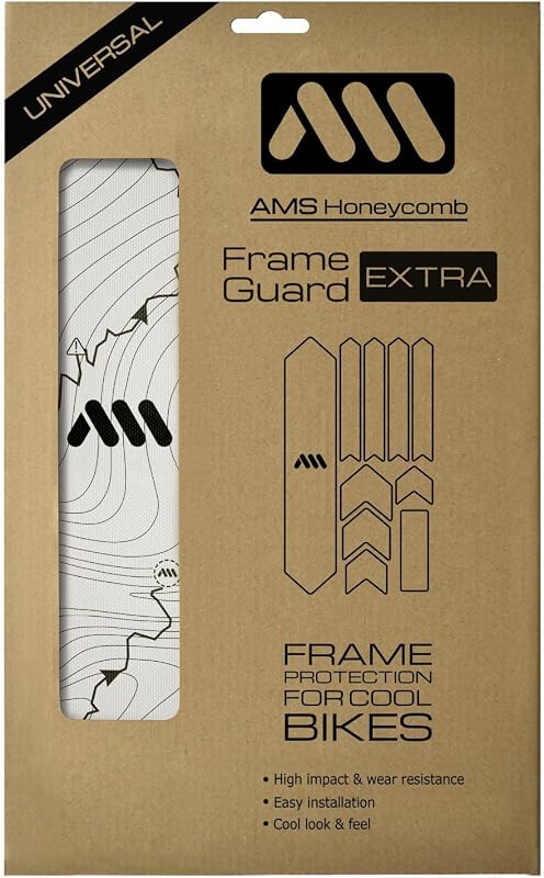 All Mountain Style Bike Frame Protector Extra, 10-Piece Universal Honeycomb PVC Set