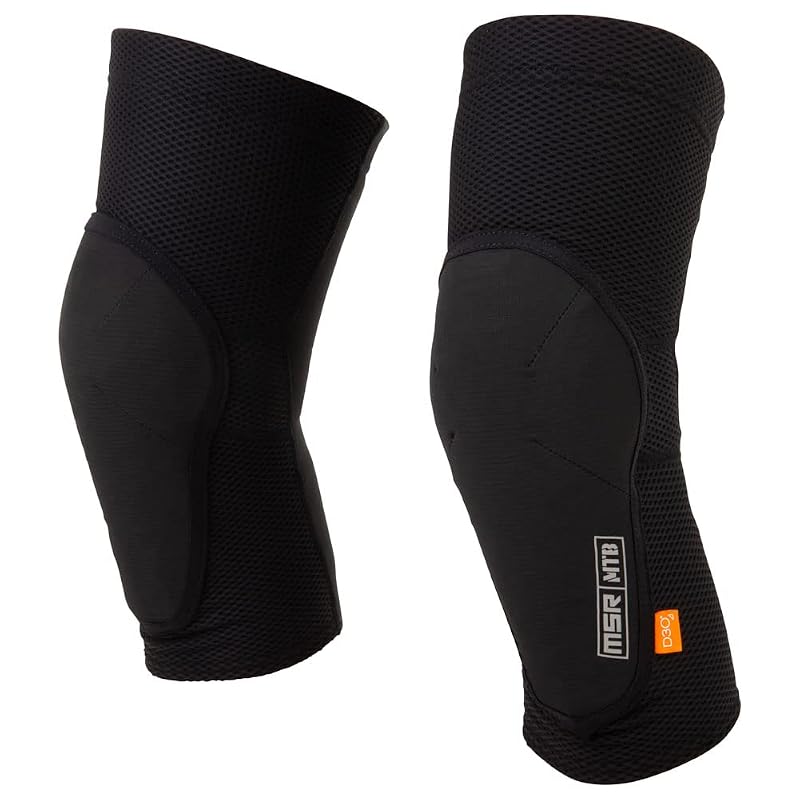 MSR Zone MTB Knee Guards, Black, Medium, Lightweight Trail Protection