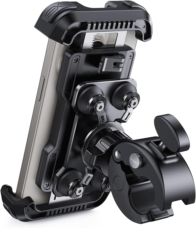 Lamicall Motorcycle Phone Mount Holder with Dual Vibration Dampener