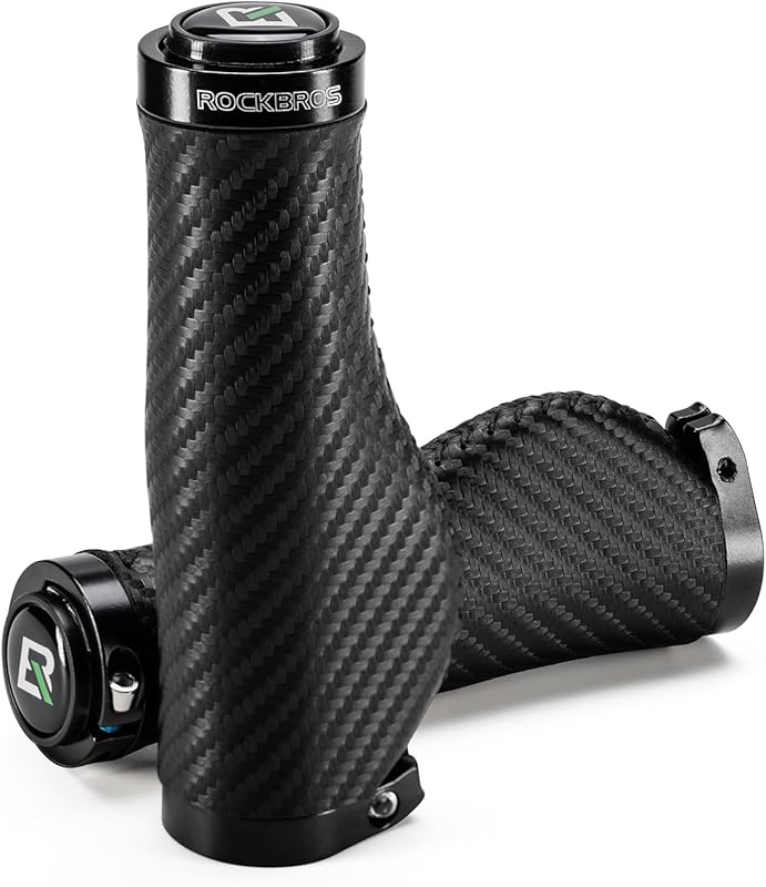 ROCKBROS Ergonomic Double Lock-On Mountain Bike Grips, Cushioned Non-Slip Comfort for Commuting