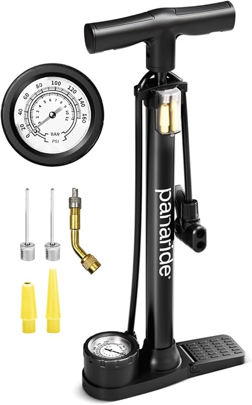 Advanced Bike Floor Pump with Dual Valves