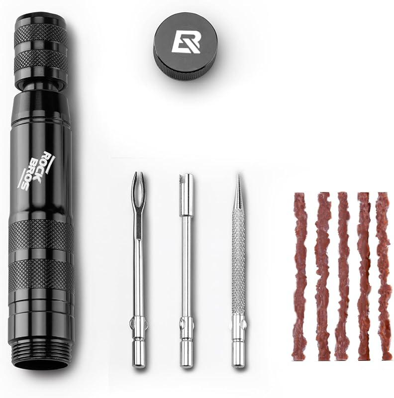 ROCKBROS Tubeless Bike Repair Kit for Mountain and Road Bicycle Tires, Portable Puncture Fix
